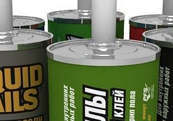 Серия этикеток для герметиков и жидких гвоздей LIQUID NAILS мирового гиганта AKZO Nobel Серия этикеток для герметиков и жидких гвоздей LIQUID NAILS мирового гиганта AKZO Nobel