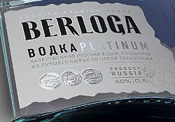 Рекламная листовка - водка "BERLOGA" Рекламная листовка - водка "BERLOGA"